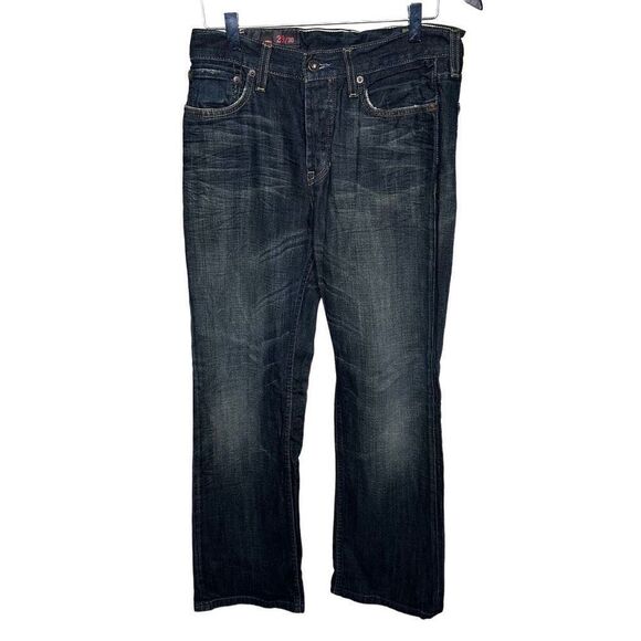 Y2K GAP 1969 Crosshatch Denim Pants Straight Fit Men’s size 29x30 - Picture 1 of 8